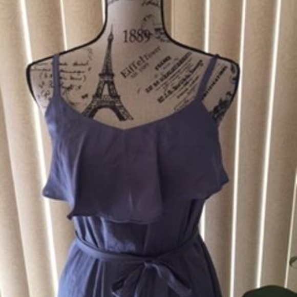 CHELSEA28 BLUE SPAGHETTI STRAP DRESS SIZE M - Picture 3 of 6